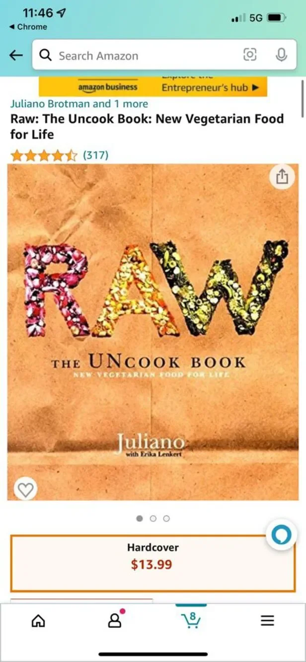 LAST CHANCE Raw: The Uncook Book: New Vegetarian Food for Life